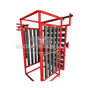 Cabina trasera o cabezote delantero de trabajo para brete ganadero